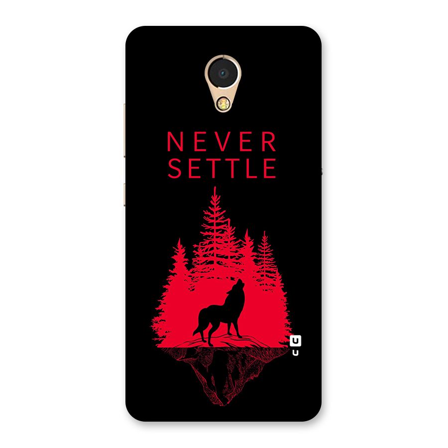Never Settle Wolf Back Case for Lenovo P2