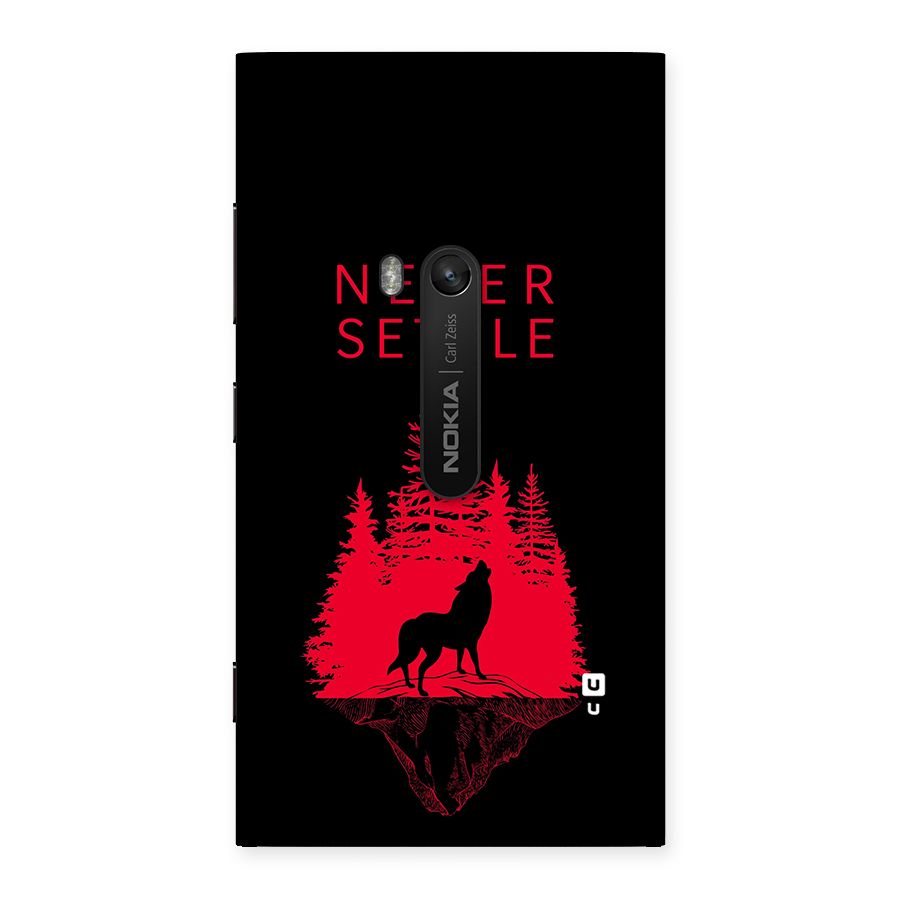 Never Settle Wolf Back Case for Lumia 920