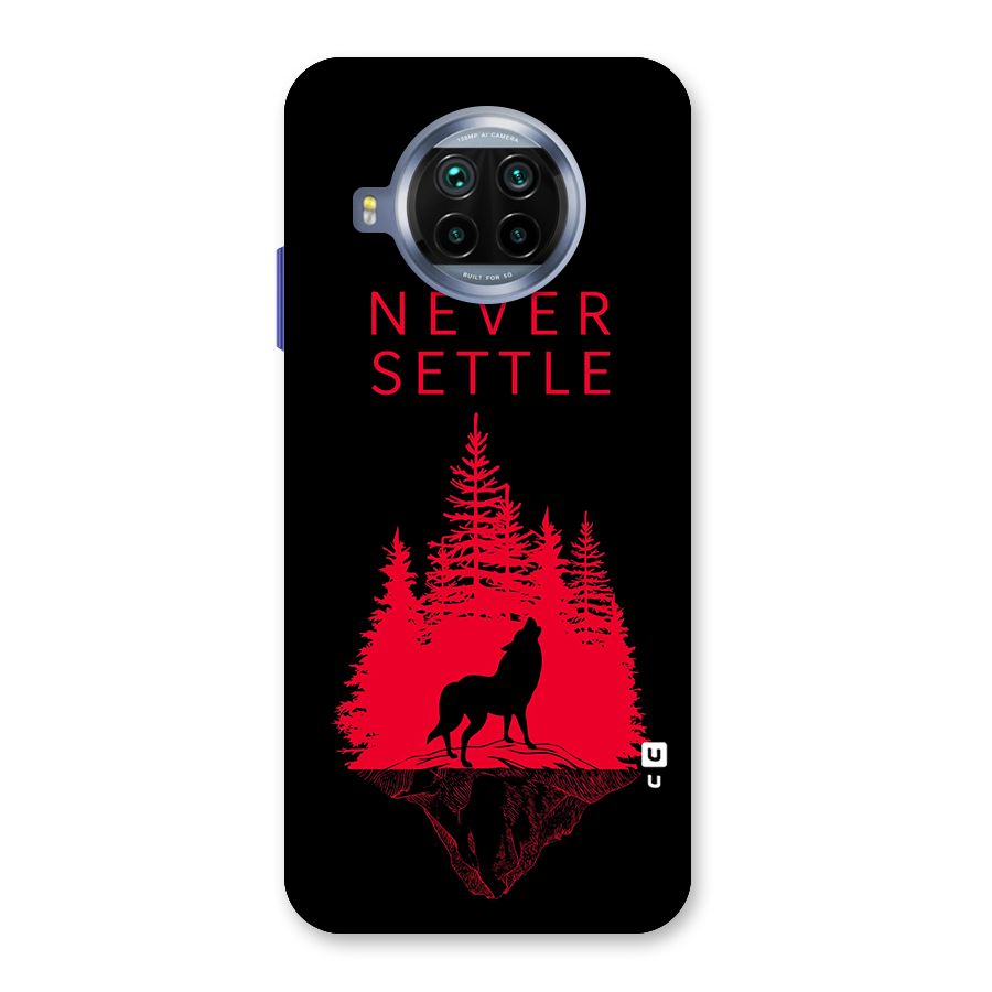 Never Settle Wolf Back Case for Mi 10i