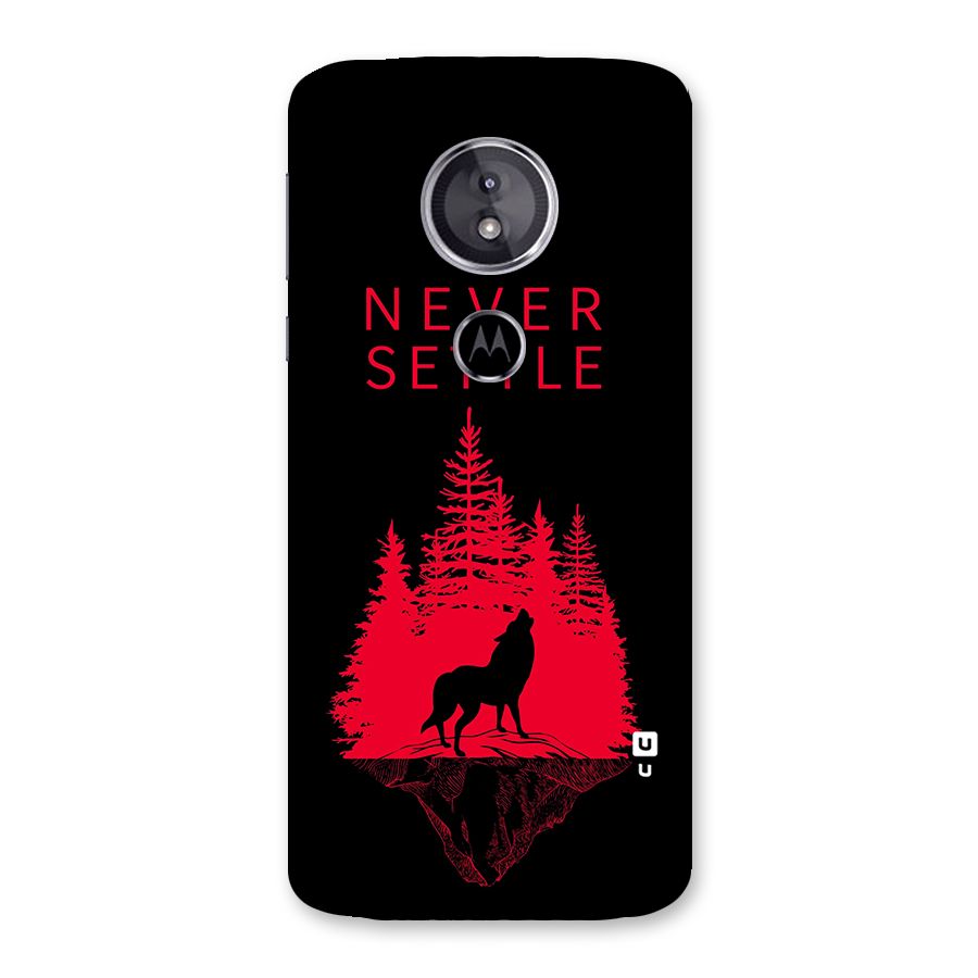 Never Settle Wolf Back Case for Moto E5