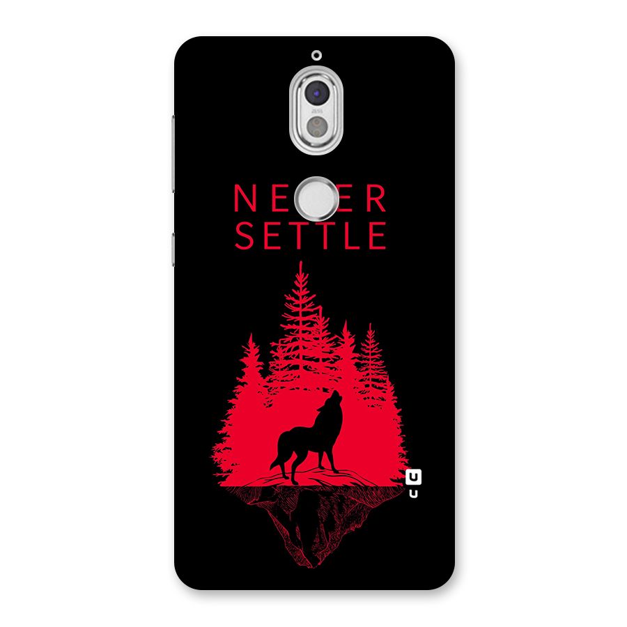 Never Settle Wolf Back Case for Nokia 7