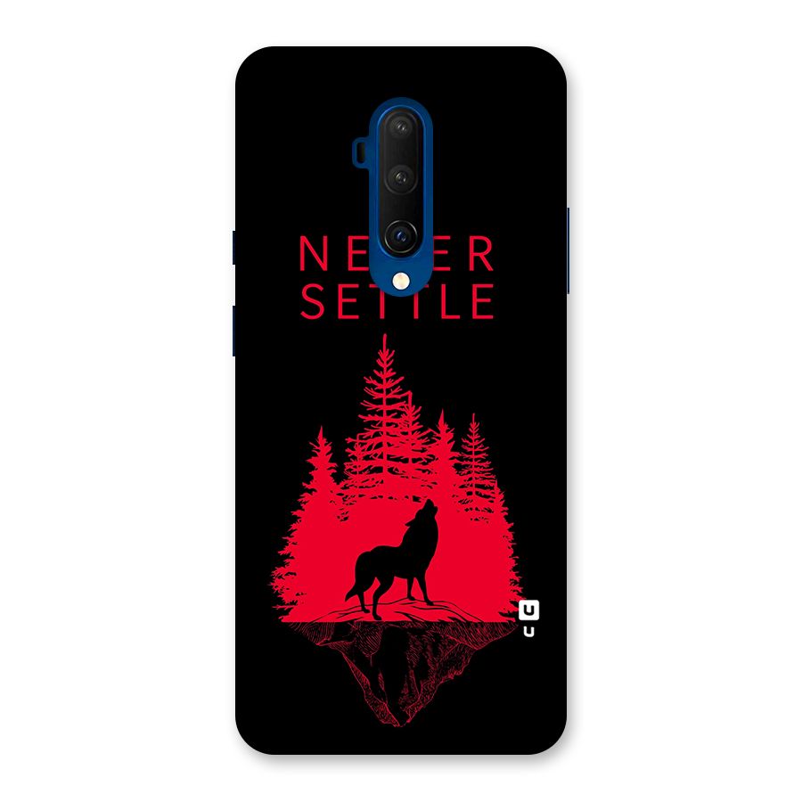 Never Settle Wolf Back Case for OnePlus 7T Pro