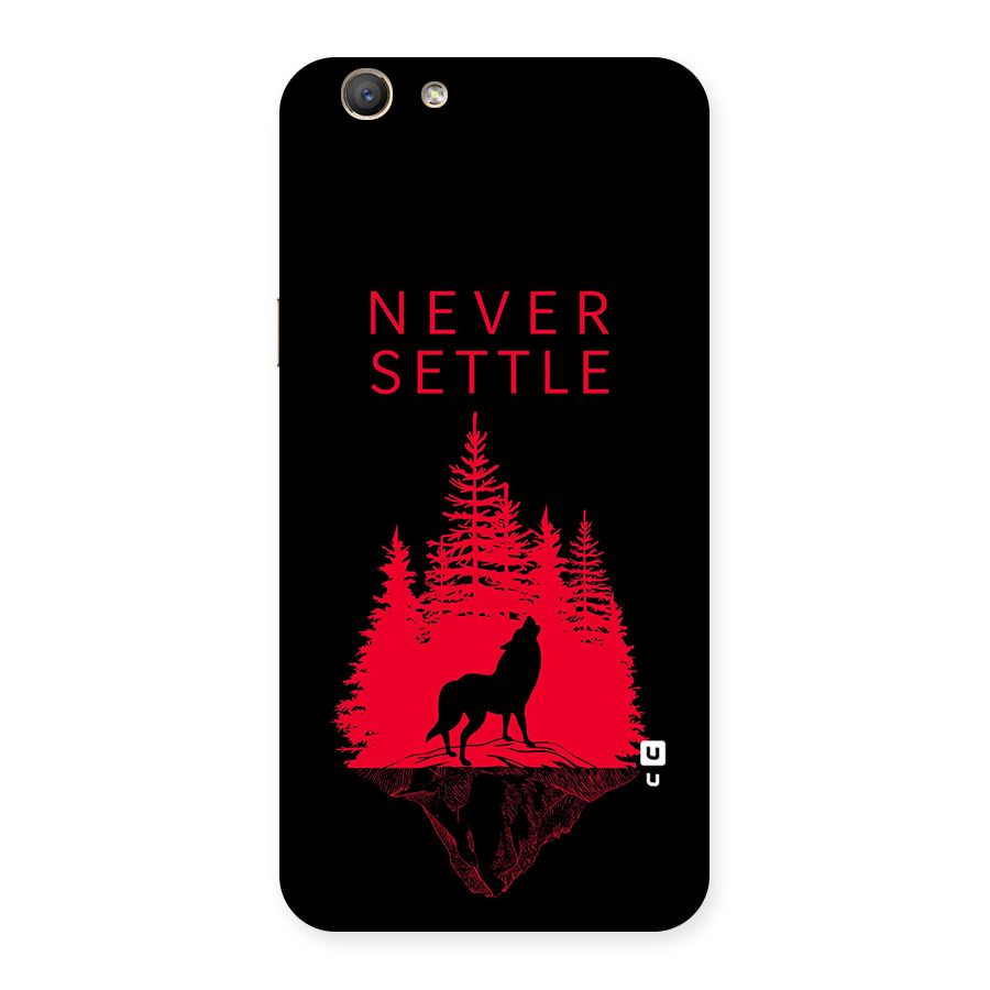Never Settle Wolf Back Case for Oppo A59