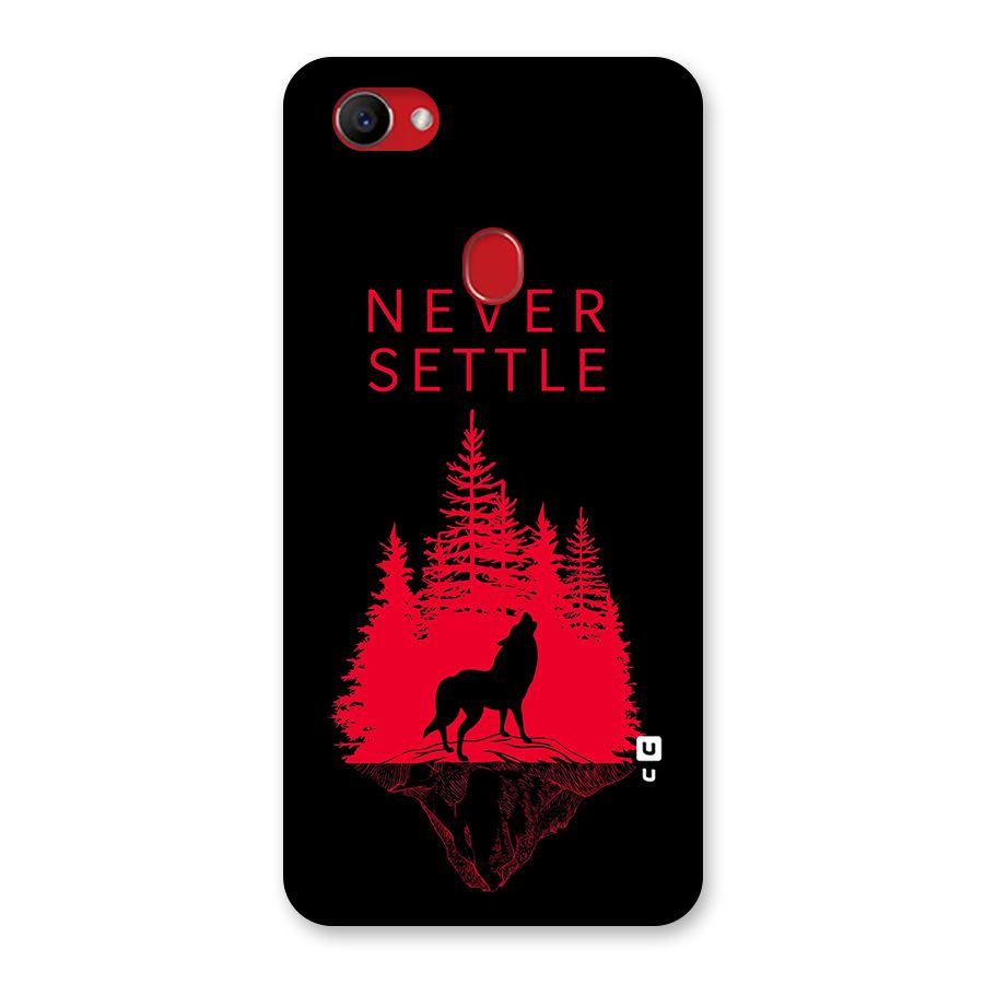 Never Settle Wolf Back Case for Oppo F7