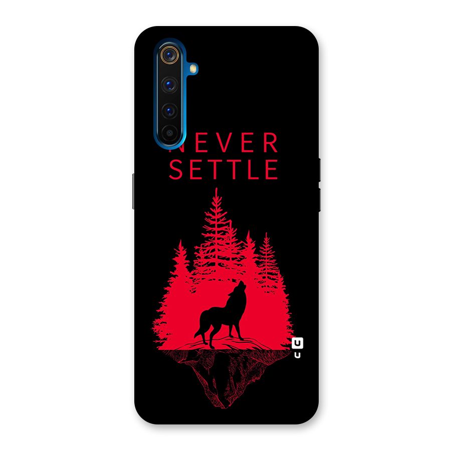 Never Settle Wolf Back Case for Realme 6 Pro