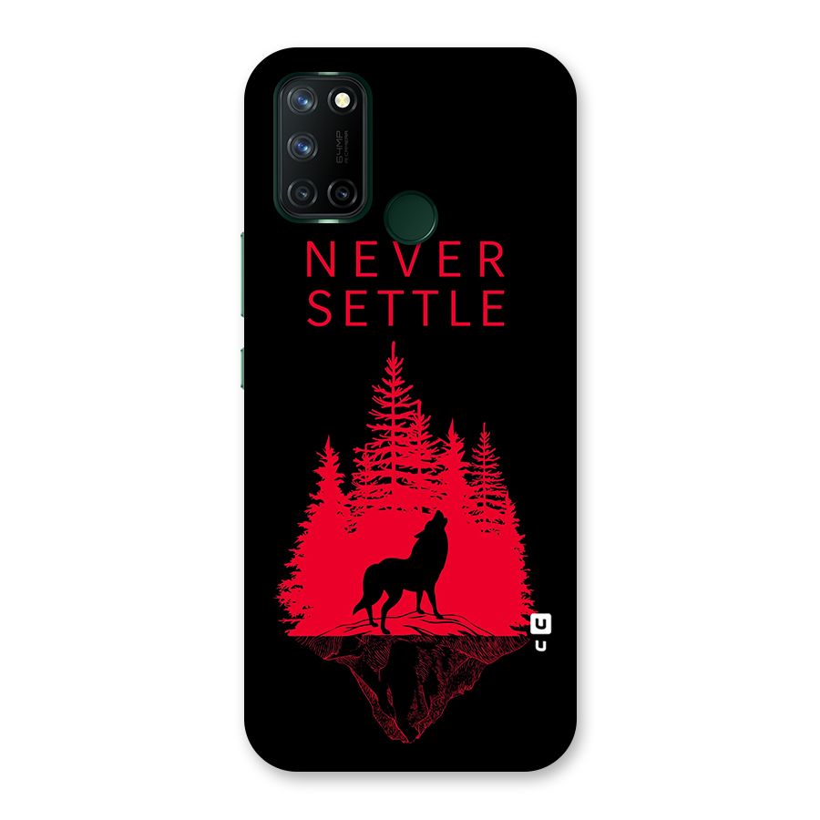 Never Settle Wolf Back Case for Realme 7i