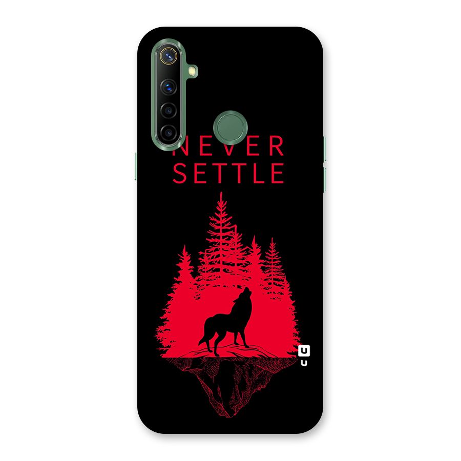 Never Settle Wolf Back Case for Realme Narzo 10
