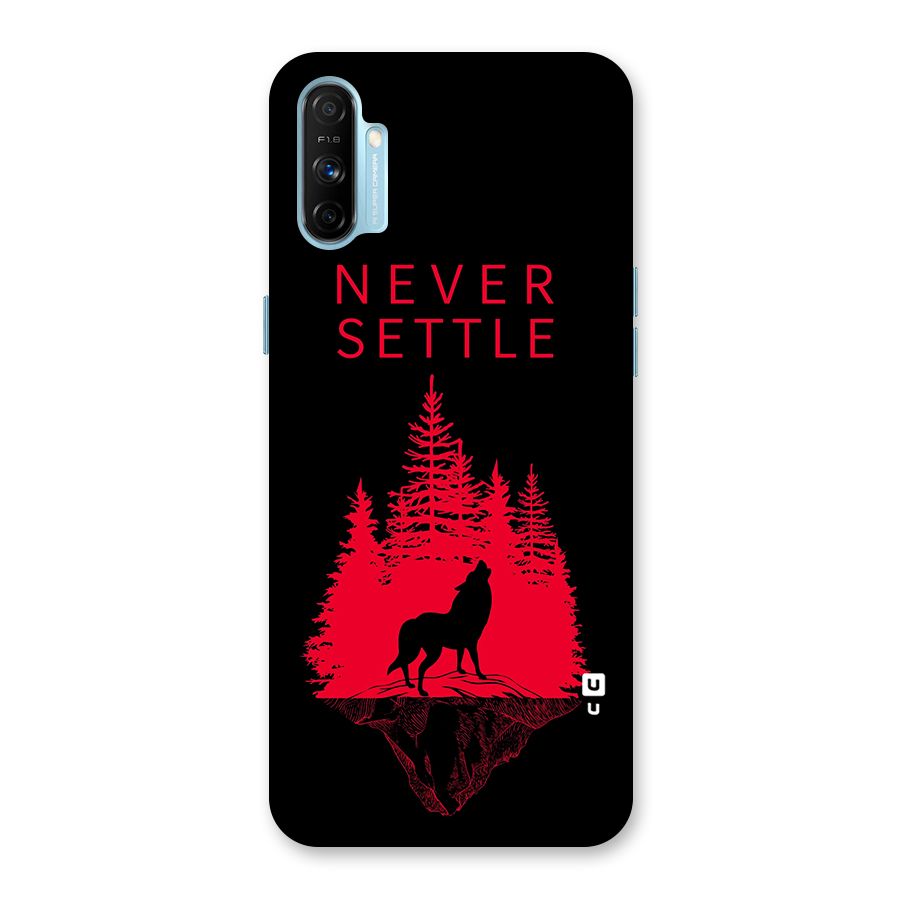 Never Settle Wolf Back Case for Realme Narzo 20A