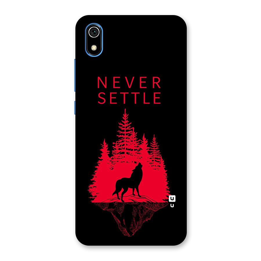 Never Settle Wolf Back Case for Redmi 7A