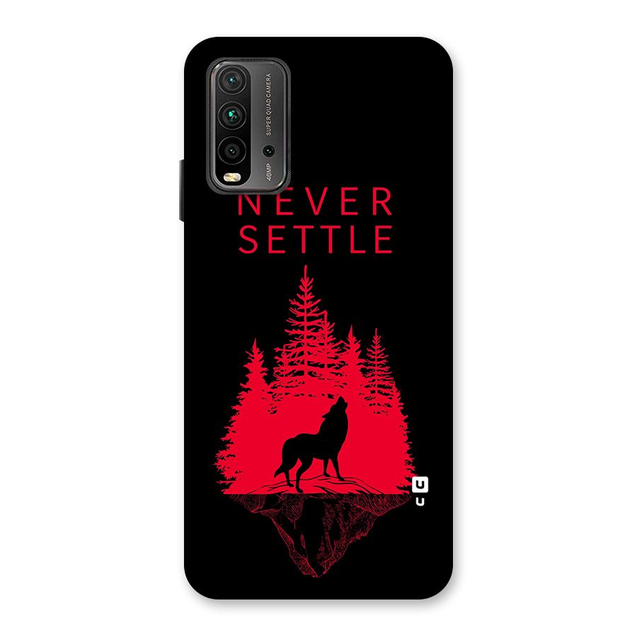 Never Settle Wolf Back Case for Redmi 9 Power