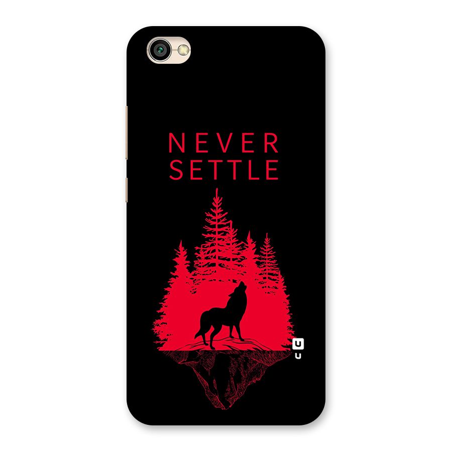 Never Settle Wolf Back Case for Redmi Y1 Lite