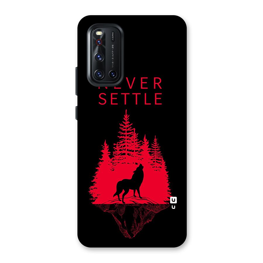 Never Settle Wolf Back Case for Vivo V19
