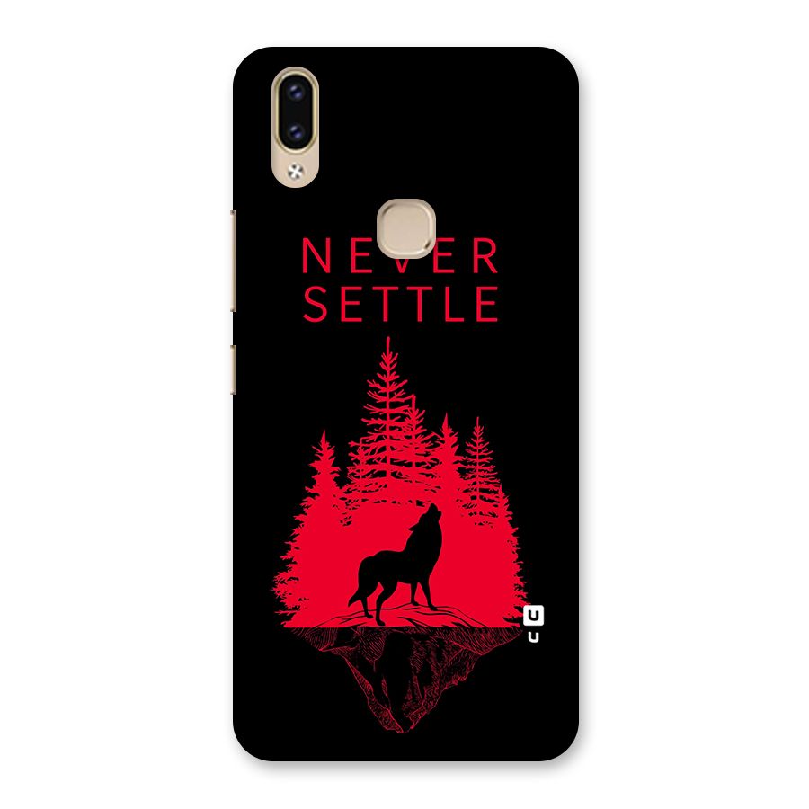 Never Settle Wolf Back Case for Vivo V9 Youth