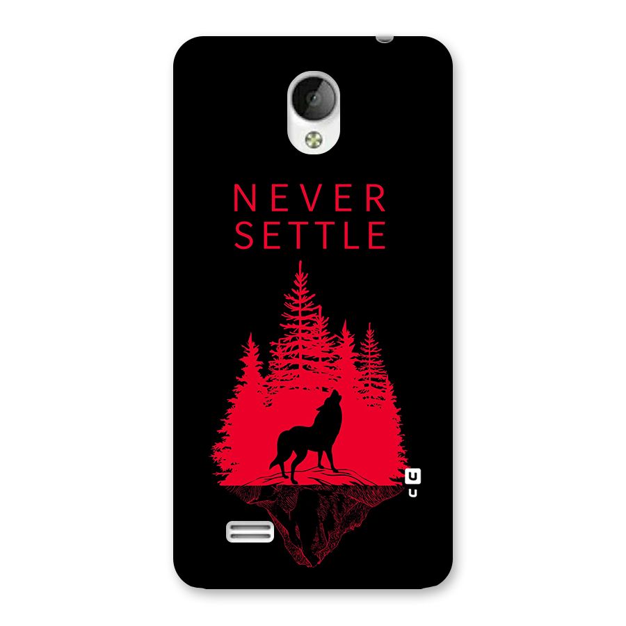 Never Settle Wolf Back Case for Vivo Y21