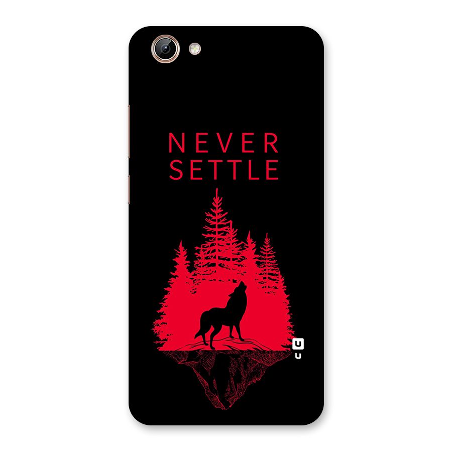 Never Settle Wolf Back Case for Vivo Y71