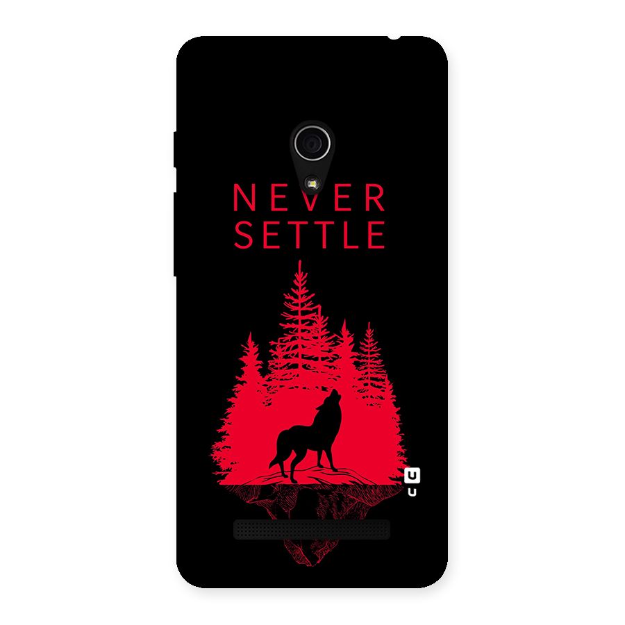 Never Settle Wolf Back Case for Zenfone 5