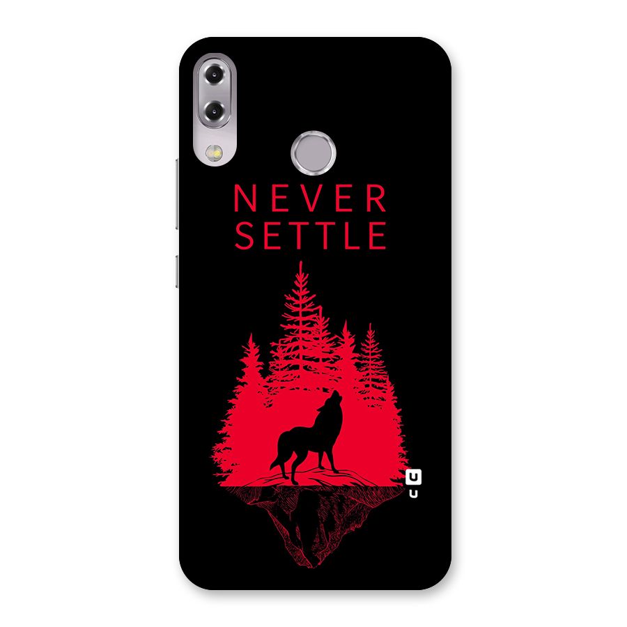 Never Settle Wolf Back Case for Zenfone 5Z