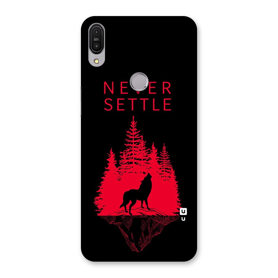 Never Settle Wolf Back Case for Zenfone Max Pro M1