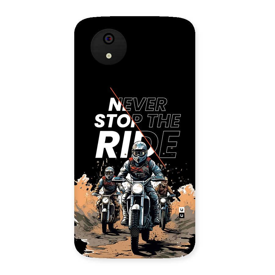 Never Stop ride Back Case for Canvas A1  AQ4501