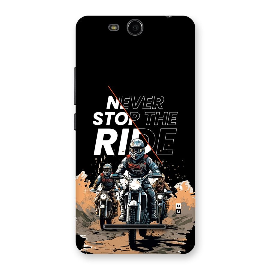 Never Stop ride Back Case for Canvas Juice 3 Q392