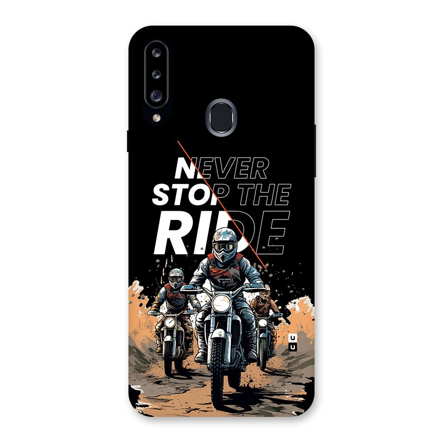 Never Stop ride Back Case for Galaxy A20s