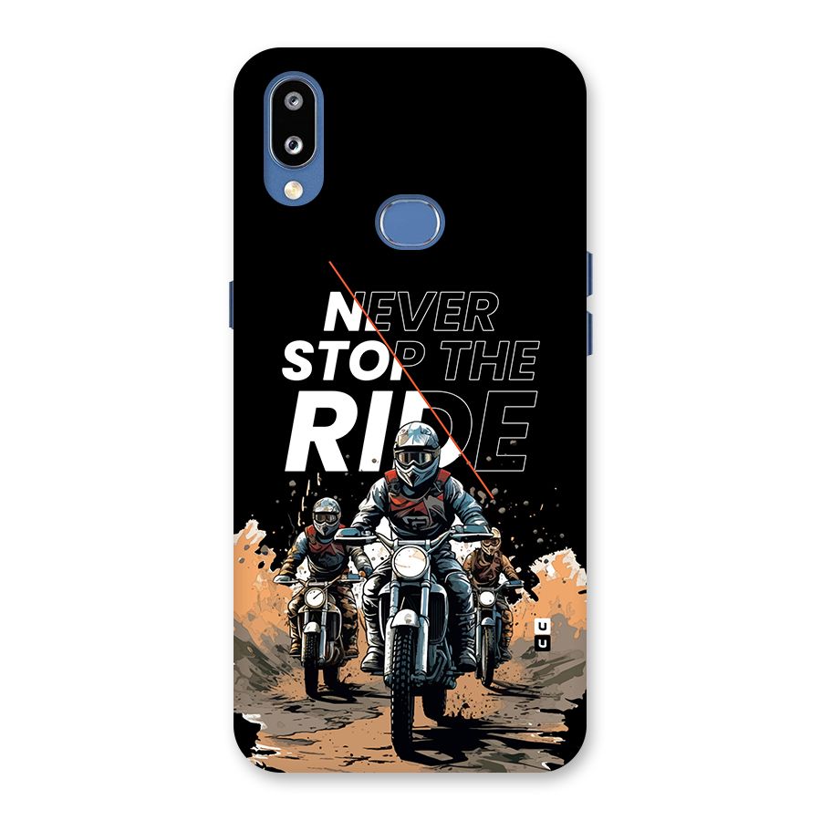 Never Stop ride Back Case for Galaxy M01s