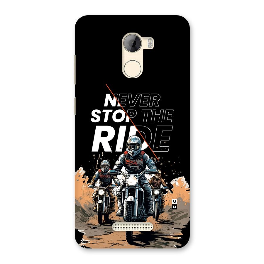 Never Stop ride Back Case for Gionee A1 LIte