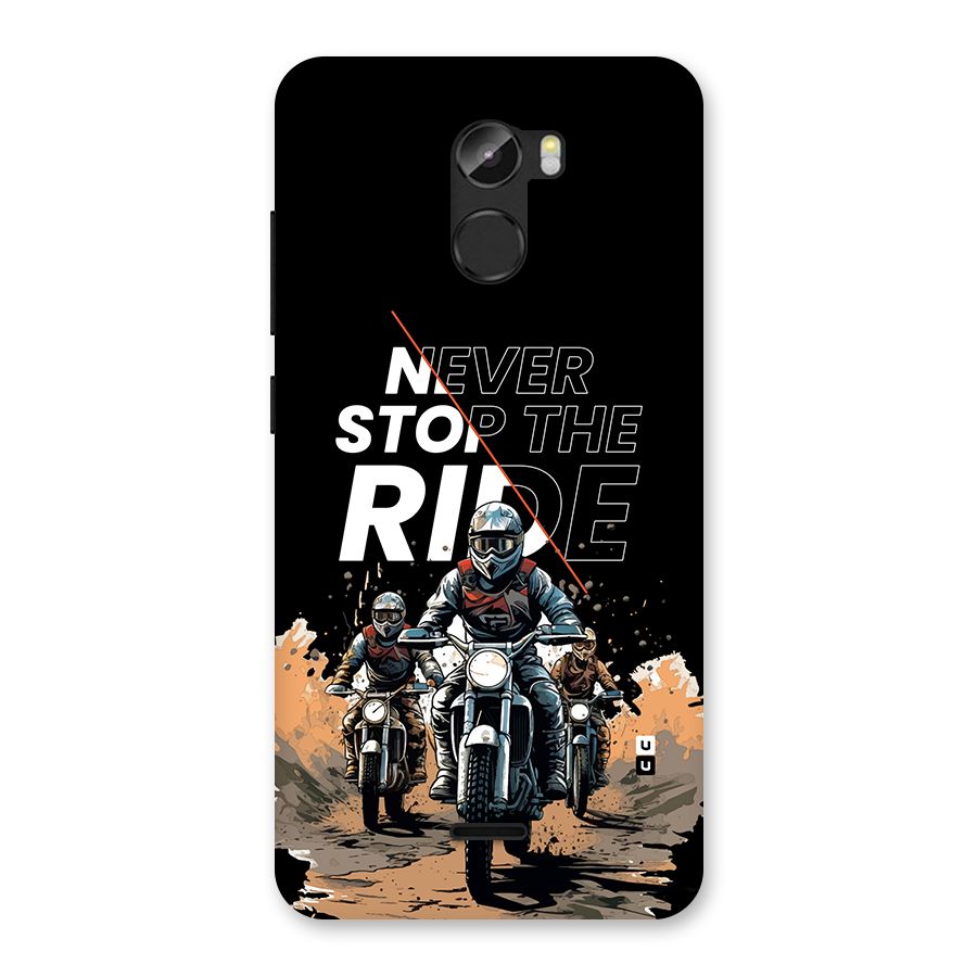 Never Stop ride Back Case for Gionee X1