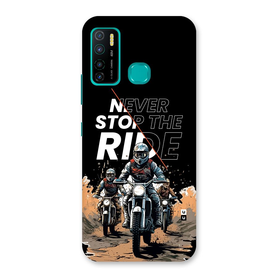 Never Stop ride Back Case for Infinix Hot 9 Pro
