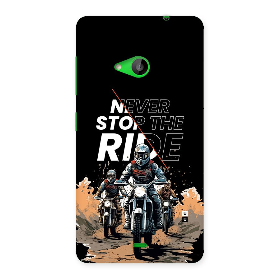 Never Stop ride Back Case for Lumia 535