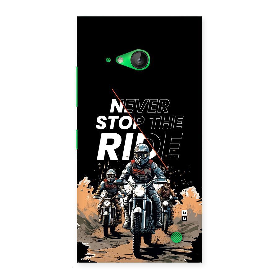 Never Stop ride Back Case for Lumia 730