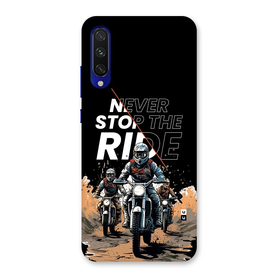 Never Stop ride Back Case for Mi A3