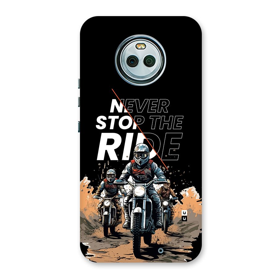 Never Stop ride Back Case for Moto X4