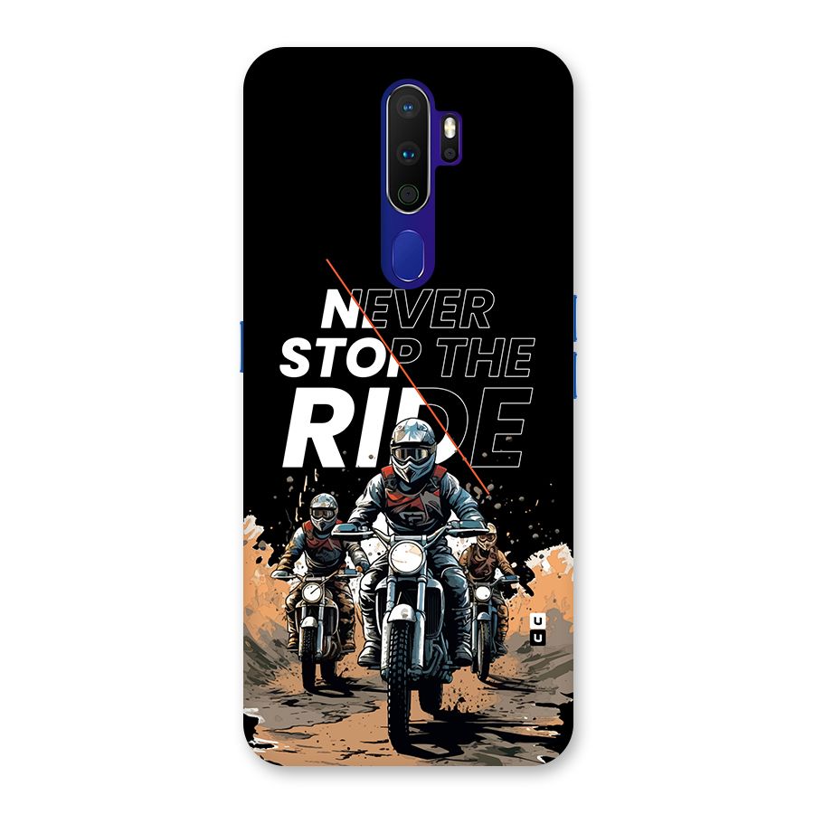 Never Stop ride Back Case for Oppo A9 (2020)