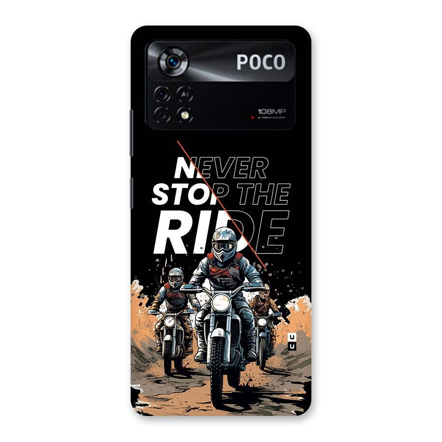 Never Stop ride Back Case for Poco X4 Pro 5G