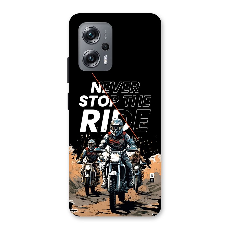 Never Stop ride Back Case for Redmi K50i