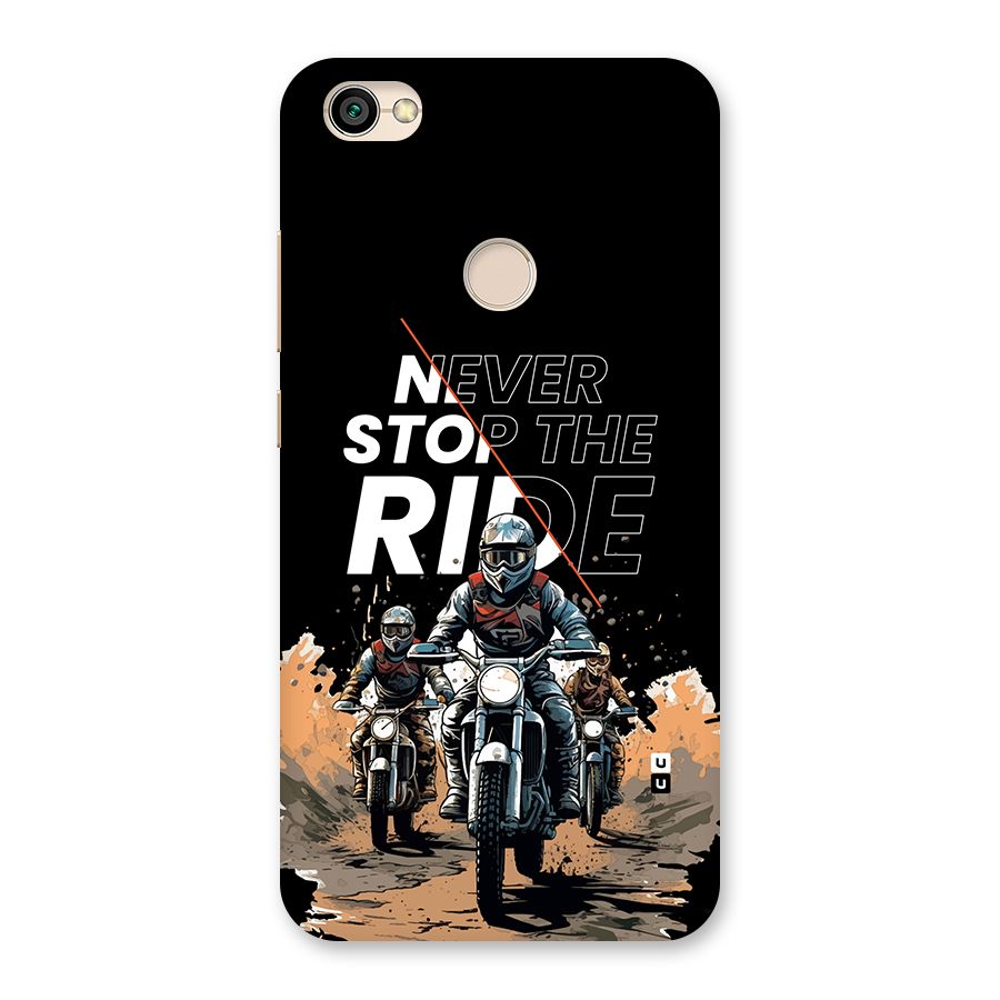 Never Stop ride Back Case for Redmi Y1 2017