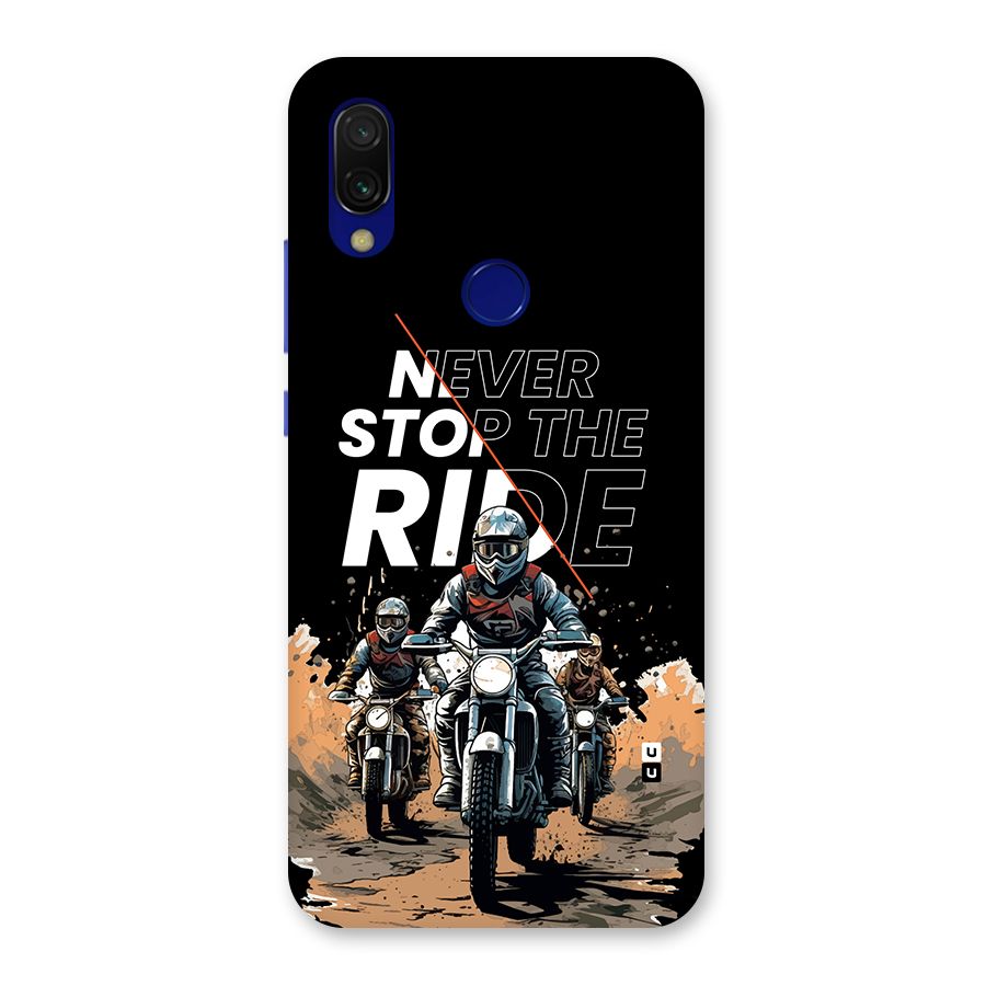 Never Stop ride Back Case for Redmi Y3
