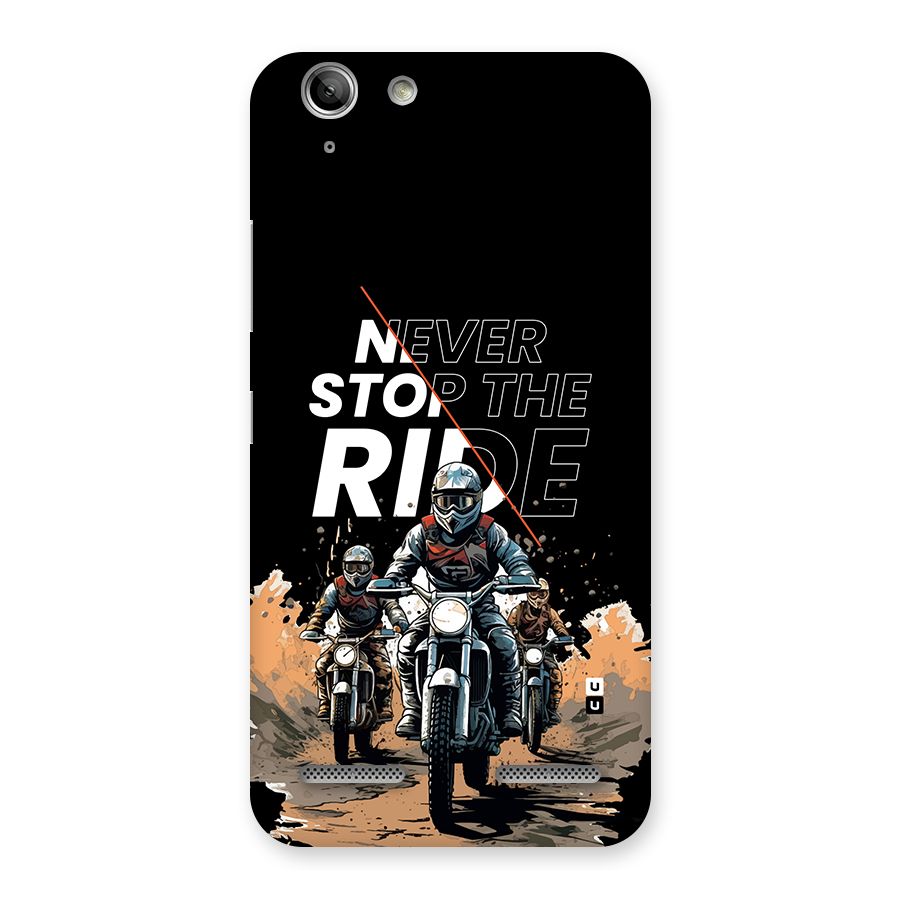 Never Stop ride Back Case for Vibe K5 Plus