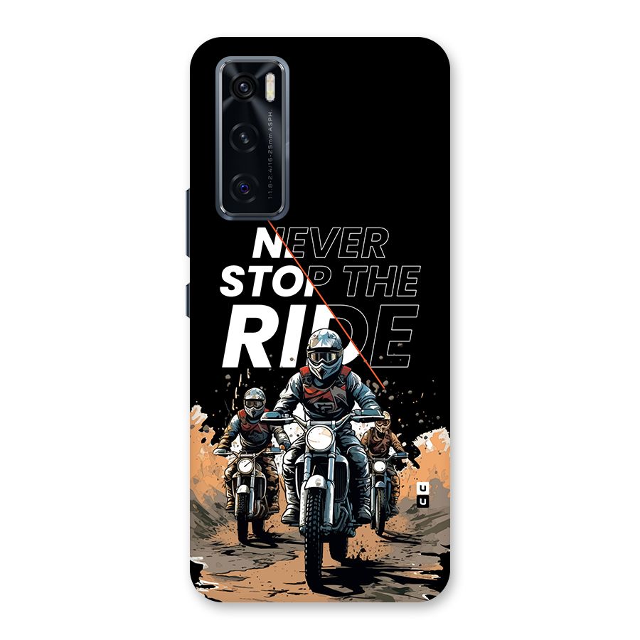 Never Stop ride Back Case for Vivo V20 SE