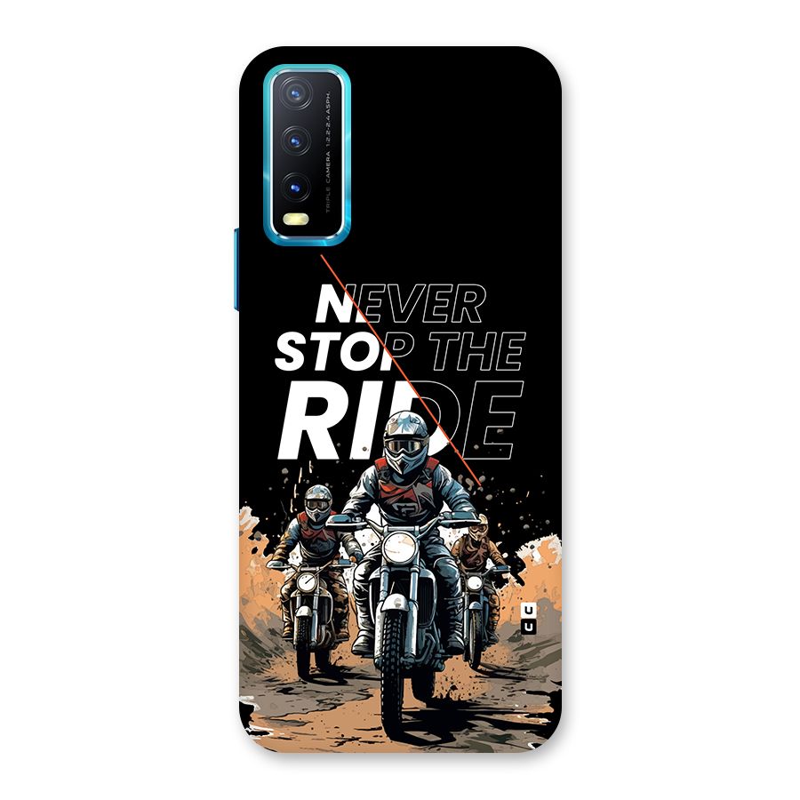 Never Stop ride Back Case for Vivo Y20