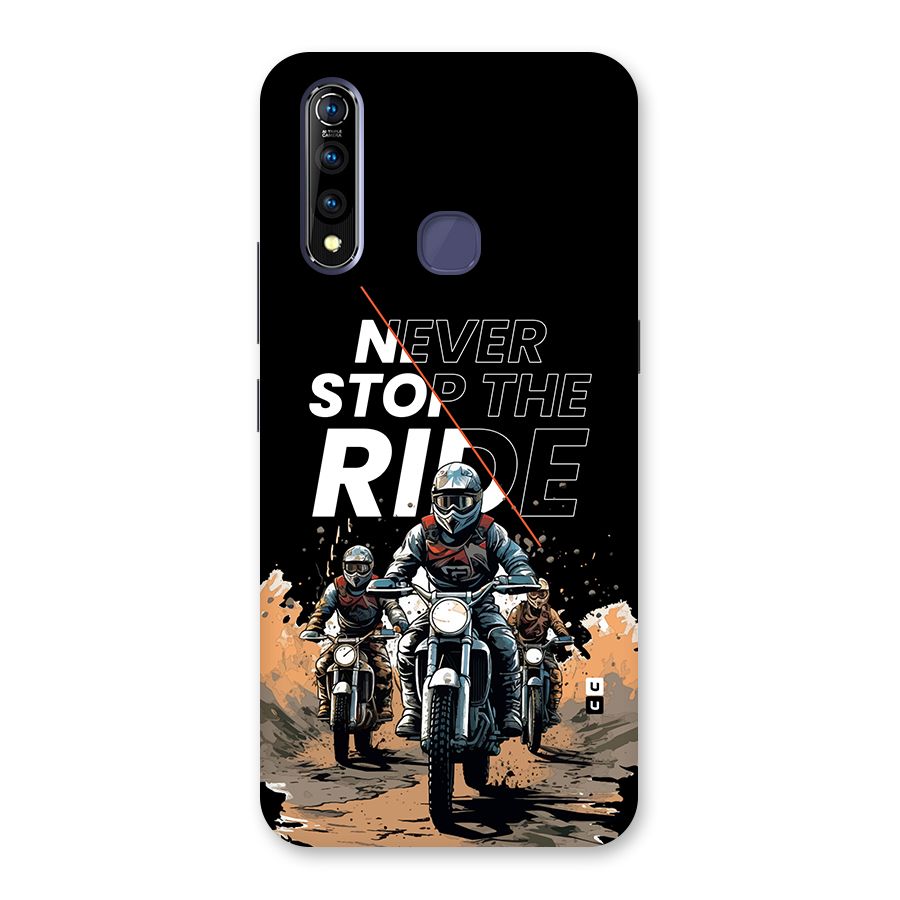 Never Stop ride Back Case for Vivo Z1 Pro