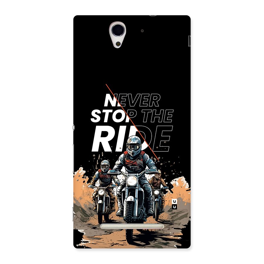 Never Stop ride Back Case for Xperia C3