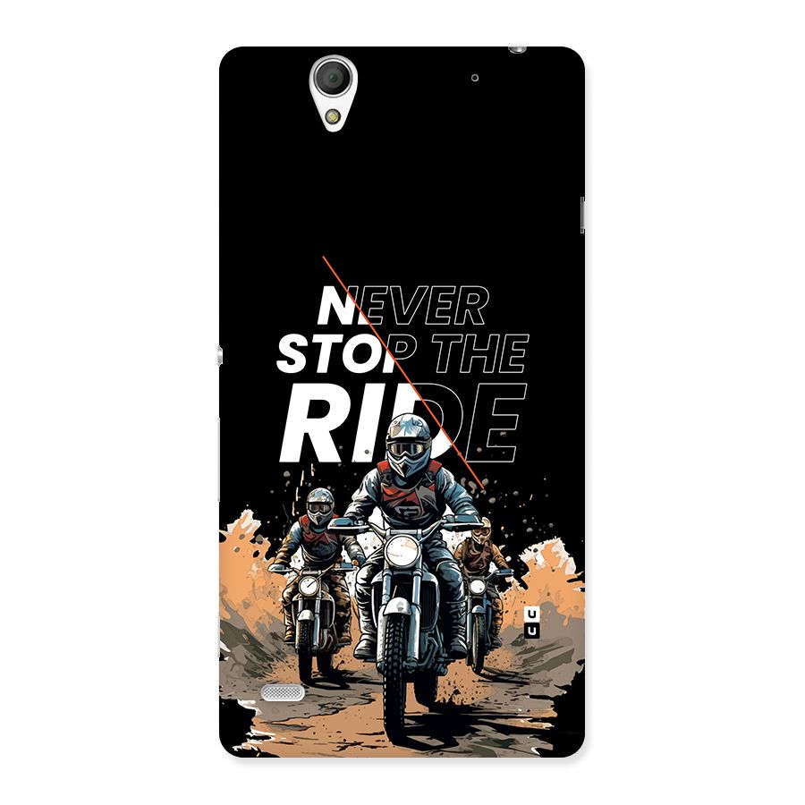 Never Stop ride Back Case for Xperia C4