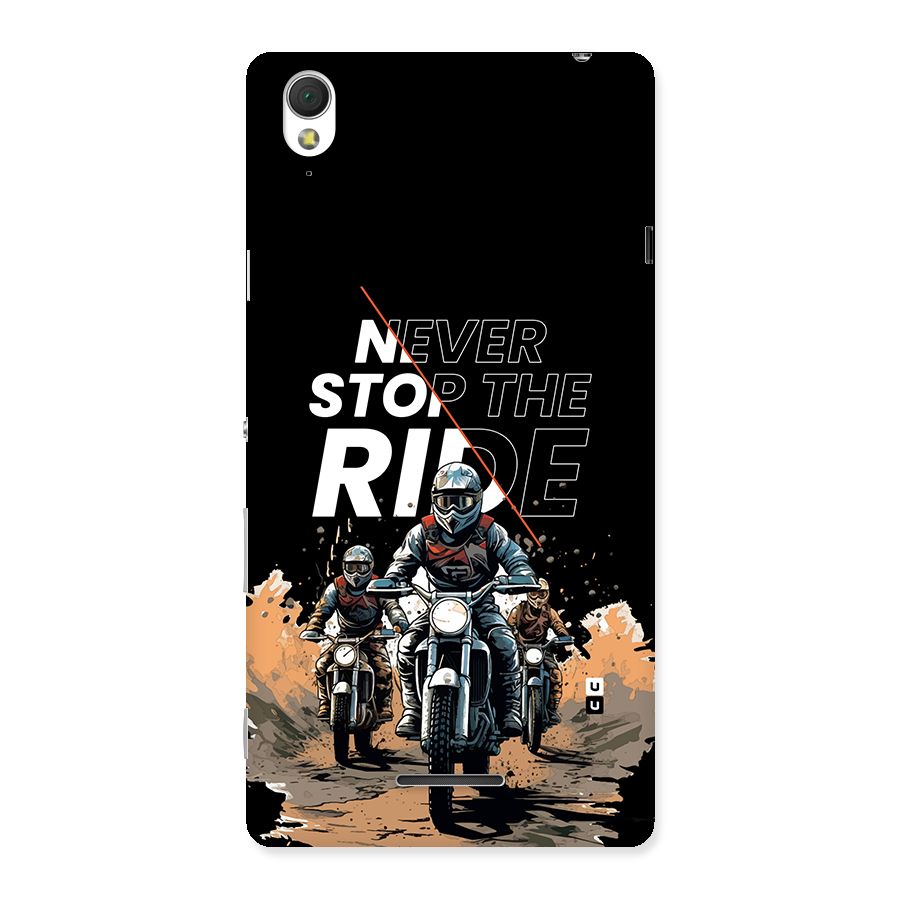Never Stop ride Back Case for Xperia T3