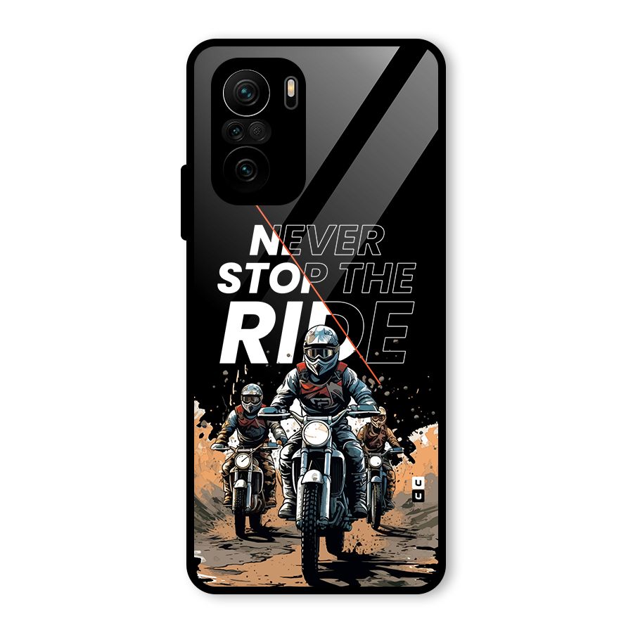 Never Stop ride Glass Back Case for Mi 11X Pro