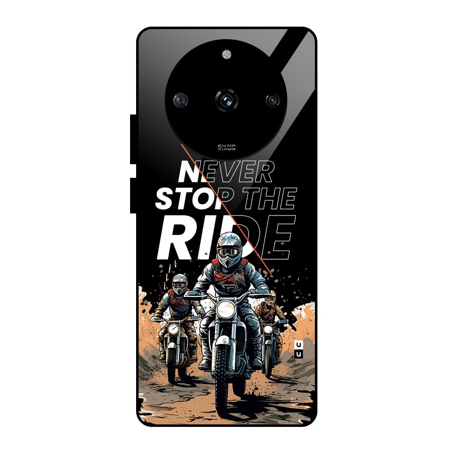 Never Stop ride Glass Back Case for Realme Narzo 60 5G
