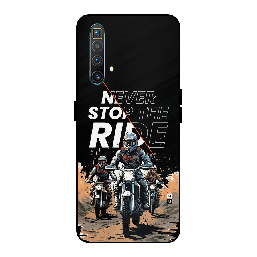 Never Stop ride Metal Back Case for Realme X3
