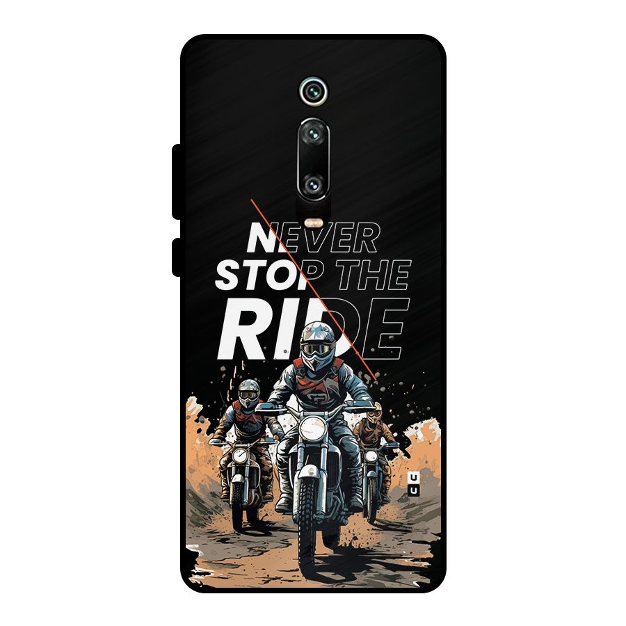 Never Stop ride Metal Back Case for Redmi K20