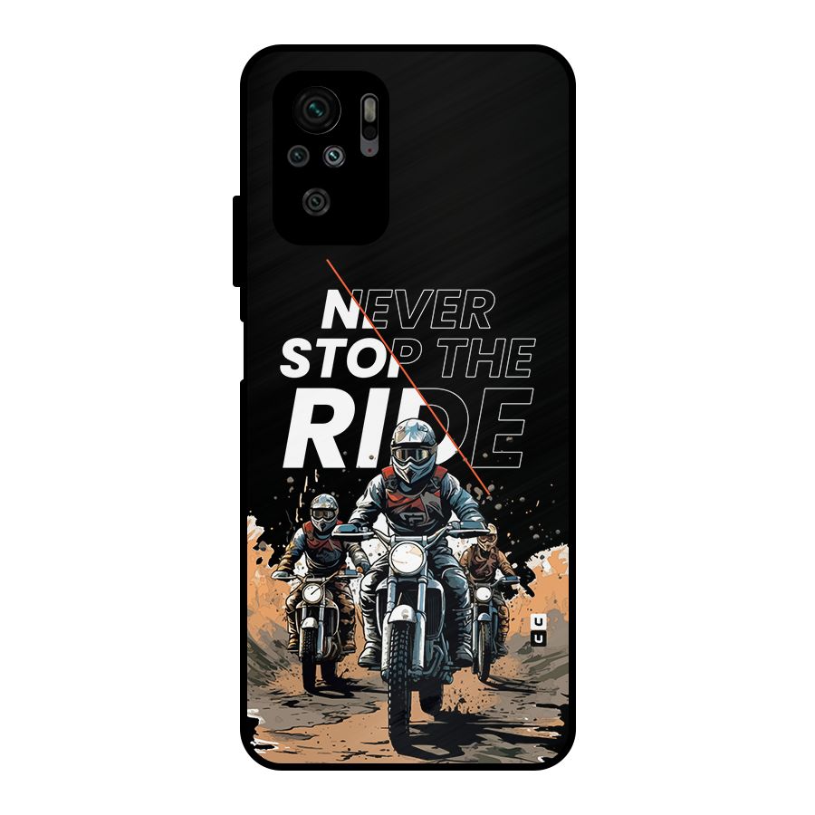 Never Stop ride Metal Back Case for Redmi Note 11 SE